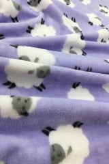 Koyun Desenli Polar Benzeri Ultrasoft Kumaş Kalın
