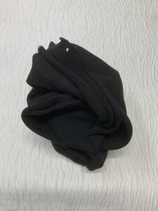 3 İplik Kumaş, Parça 70x190 cm - Siyah