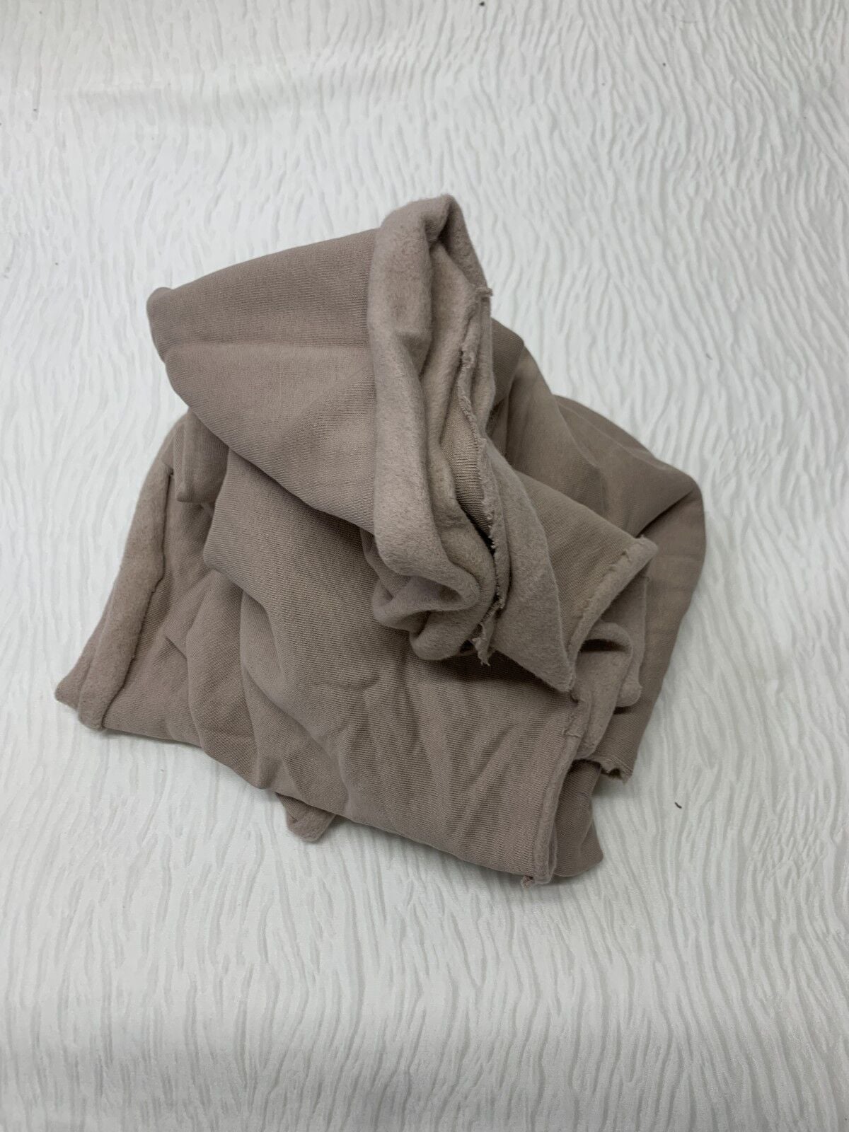 Hafif Şardonlu 3 İplik Kumaş, Parça 90x200 cm - Sütlü Kahve