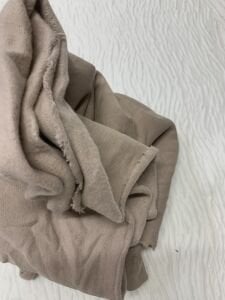 Hafif Şardonlu 3 İplik Kumaş, Parça 90x200 cm - Sütlü Kahve