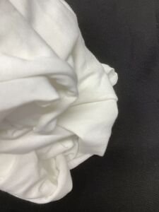 Pamuk Polyester Süprem Kumaş, Parça 55x120 cm Ekru Renk