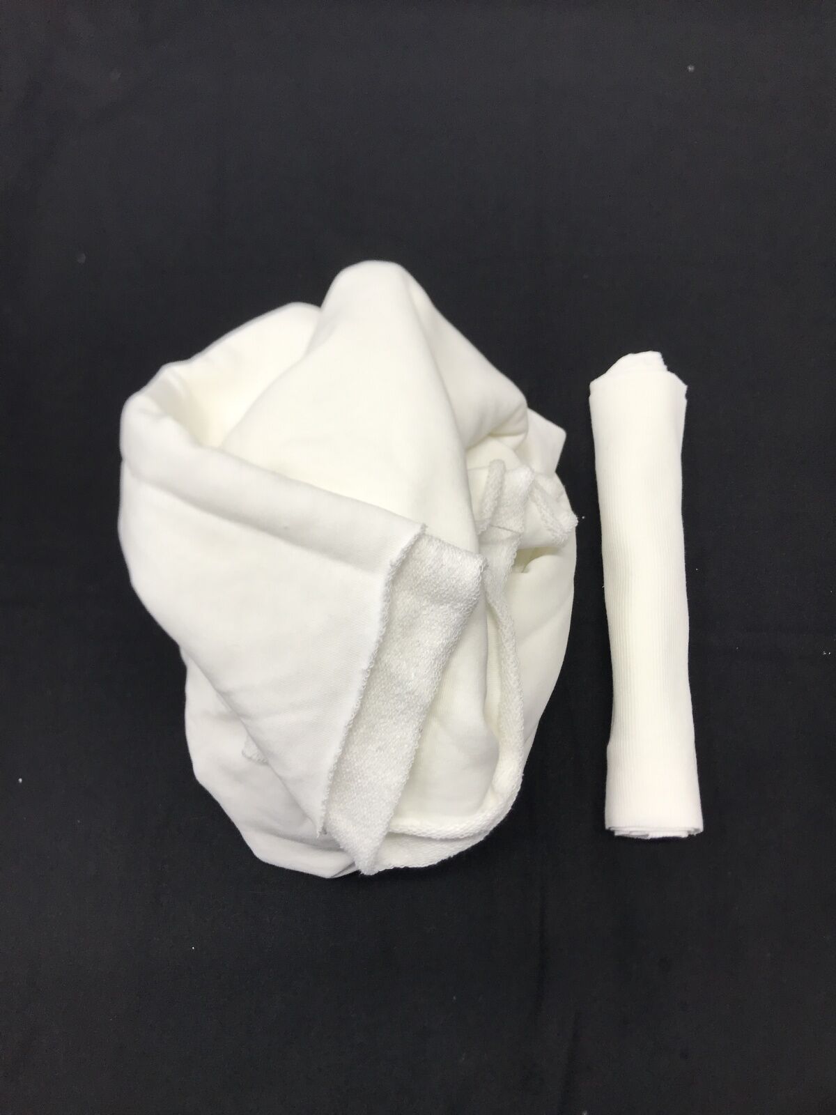 Ribanalı 3 İplik Kumaş Ekru – Parça 100x180 cm