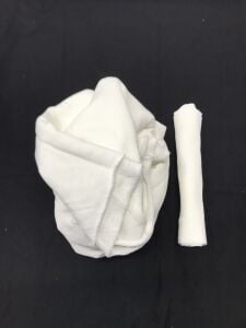 Ribanalı 3 İplik Kumaş Ekru – Parça 100x180 cm