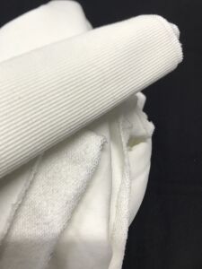 Ribanalı 3 İplik Kumaş Ekru – Parça 100x180 cm