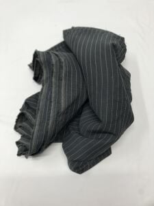 Poliviskon Kumaş Esnek Dökümlü, Parça 300x140 cm Gri Çizgili