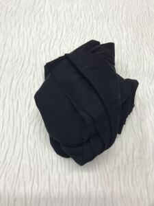 Bebe Ribanası Kalın Penye Siyah, Parça 75x190 cm