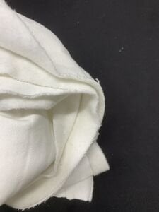 Şardonlu 3 İplik Kumaş, Parça 80x200 cm - Ekru (HAFİF KİRLİ)