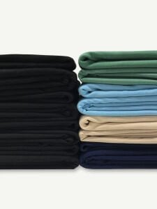 Ribanalı Diz Yapmaz 2 İplik Esnek Kumaş Seti, Boyları 80-90 cm arası 8 adet