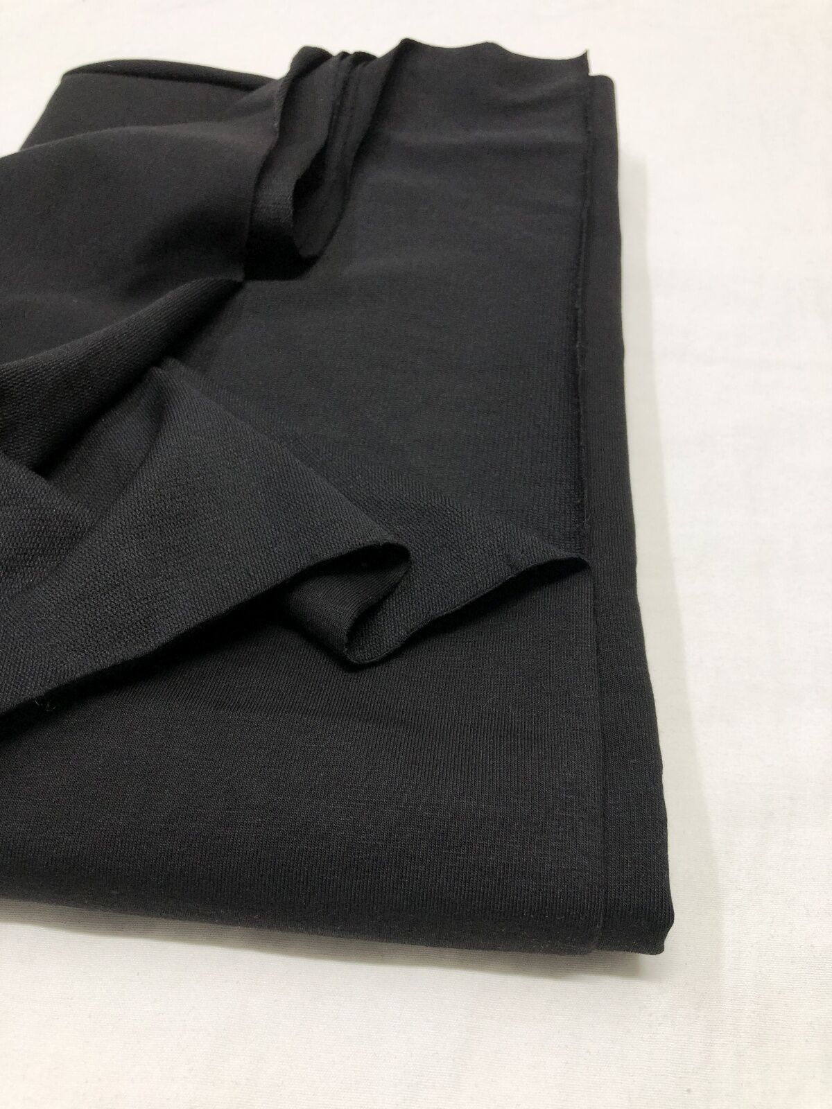 Diz Yapmaz Esnek 2 İplik Kumaş, Parça 65x180 cm - Siyah