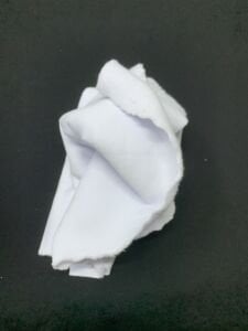 Şardonlu 3 İplik Kumaş, Parça 100x90 cm - Beyaz