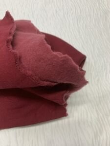 Şardonlu 3 İplik Kumaş, Parça 130x100 cm - Bordo