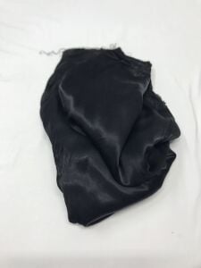 Saten  Viskon Kumaş, Parça 50x140 cm Siyah