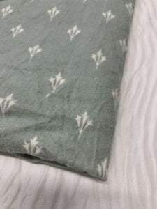 Desenli Pazen Kumaş, Parça 85x220 cm - Mint Desenli