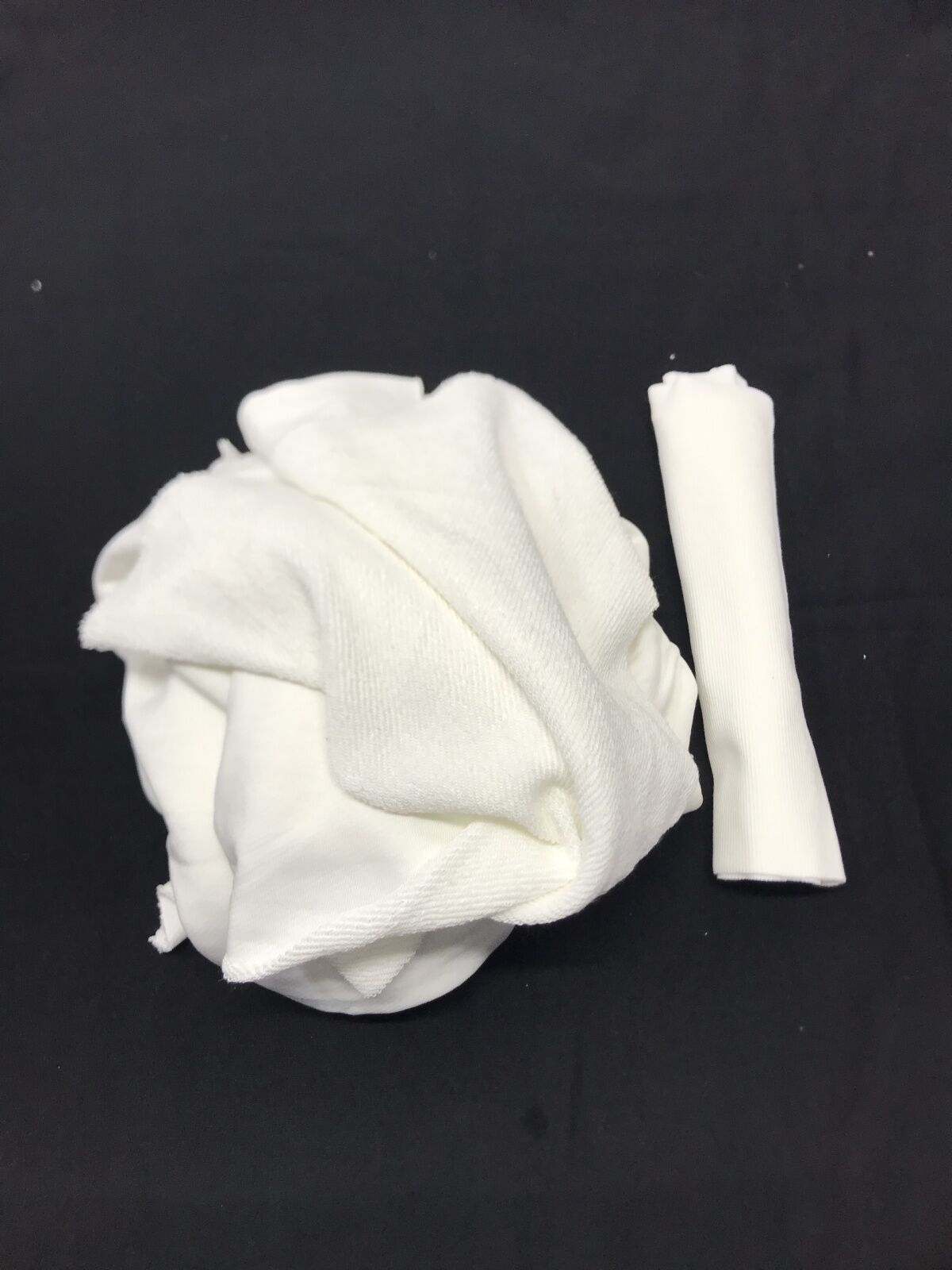 Ribanalı 3 İplik Kumaş Ekru – Parça 90x190 cm