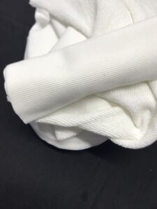 Ribanalı 3 İplik Kumaş Ekru – Parça 90x190 cm