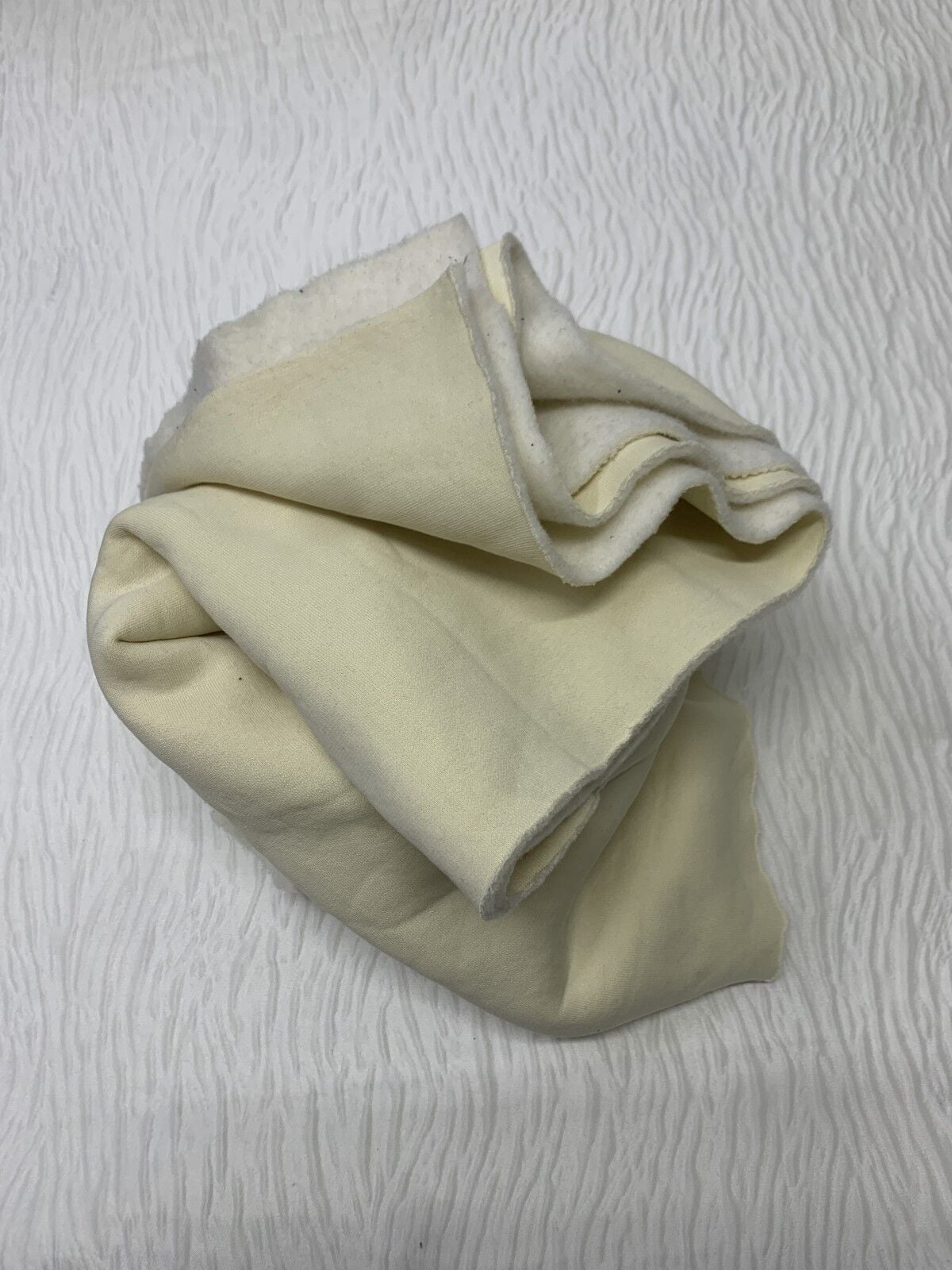 Şardonlu 3 İplik Kumaş, Parça 55x190 cm - Krem
