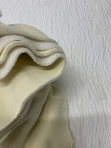 Şardonlu 3 İplik Kumaş, Parça 55x190 cm - Krem
