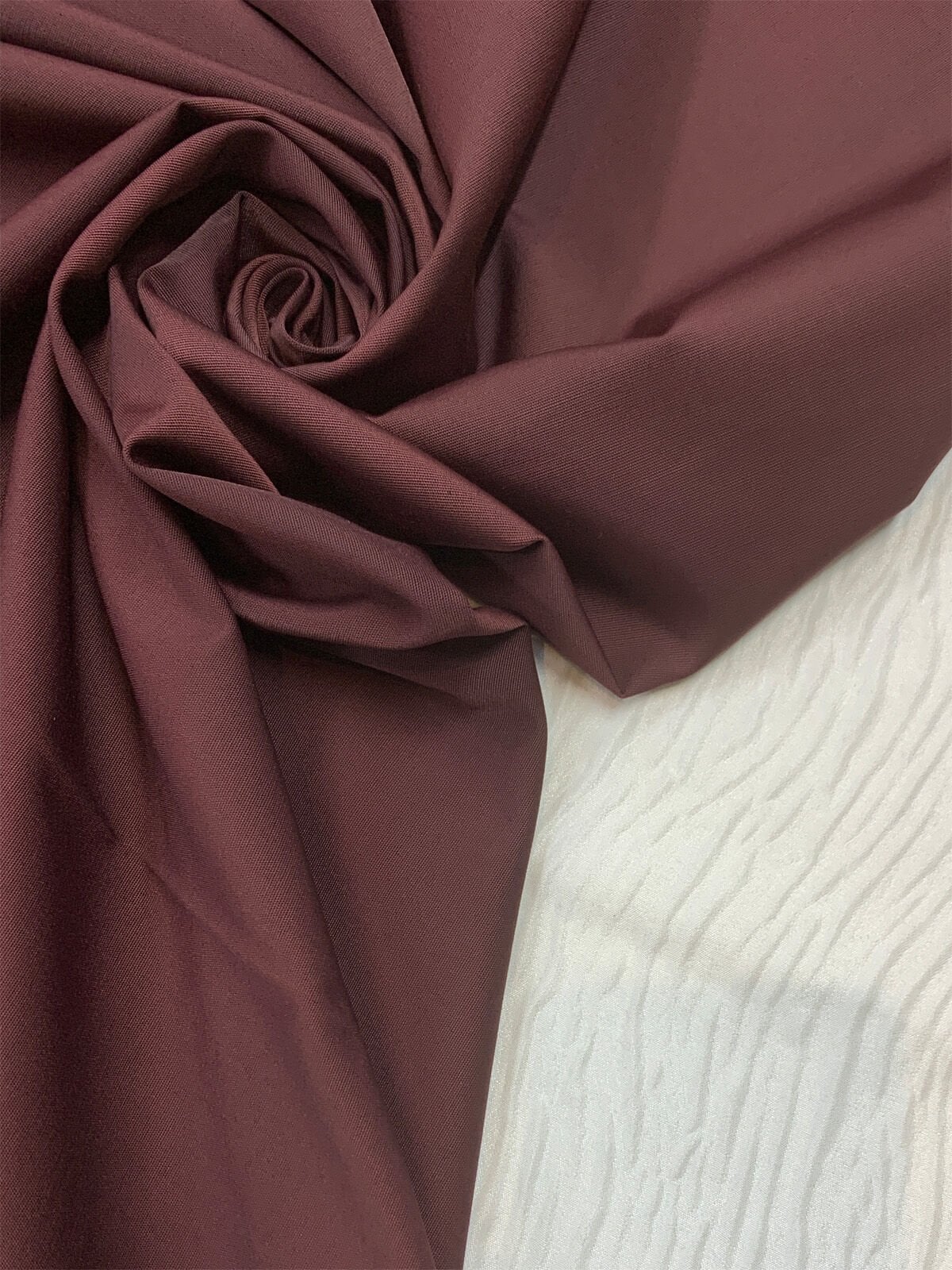 Bordo Rengi Trençkotluk Kumaş