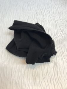 Tensel Keten Kumaş, Parça 100x145 cm - Siyah