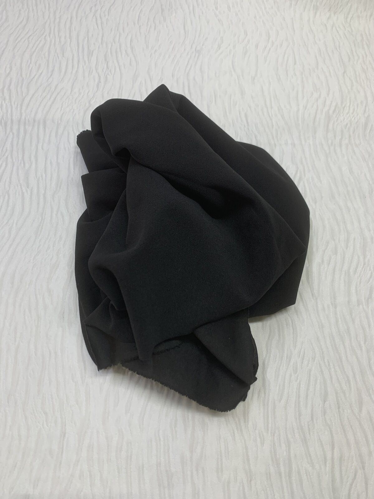 Dalgıç Krep Kumaş, Parça 140x150 cm - Siyah