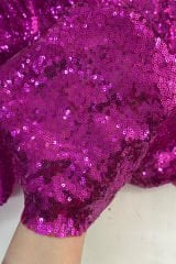 Fuşya Payet Kumaş