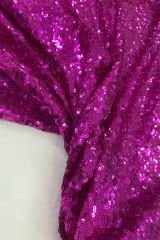 Fuşya Payet Kumaş