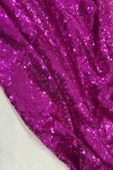 Fuşya Payet Kumaş