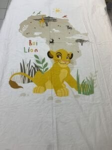 Nevresimlik Kumaş, Parça 125x200 cm Aslan Kral Desenli