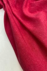 Koyu Pembe Kırçıllı Keten Kumaş