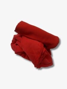 Ribanalı 3 İplik Kumaş, Parça 80x190 cm, Kırmızı Renk