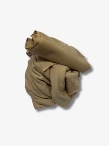 Ribanalı 3 İplik Kumaş, Parça 110x200 cm, Sütlü Kahve