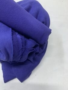 Ribanalı 3 İplik Kumaş, Parça 80x190 cm, Saks Mavi