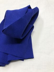 Ribana Fitilli Kumaş, Parça 20x120 cm - Saks Mavi