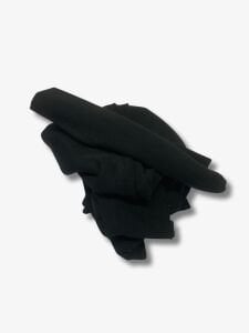 Ribanalı 3 İplik Kumaş, Parça 80x190 cm, Siyah