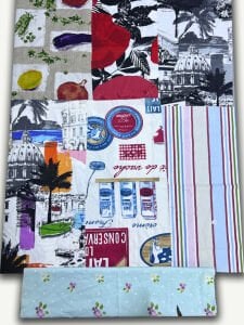 Duck Kumaş Desenli, Parça 40x50 cm 31 adet Patchwork Kumaşları