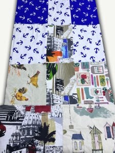 Duck Kumaş Desenli, Parça 40x50 cm 31 adet Patchwork Kumaşları