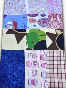 Duck Kumaş Desenli, Parça 40x50 cm 12 adet Patchwork Kumaşları