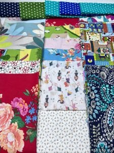 Poplin Kumaş Desenli, Parça 40x50 cm 23 adet Patchwork Kumaşları