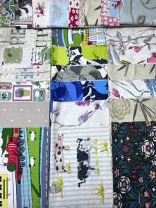 Duck Kumaş Desenli, Parça 40x50 cm 27 adet Patchwork Kumaşları