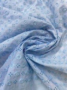 Fisto Kumaş Pamuk Bebe Mavi