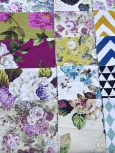 Duck Kumaş Desenli, Parça 40x50 cm 30 adet Patchwork Kumaşları