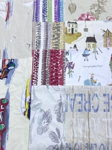 Duck Kumaş Desenli, Parça 40x50 cm 18 adet Patchwork Kumaşları