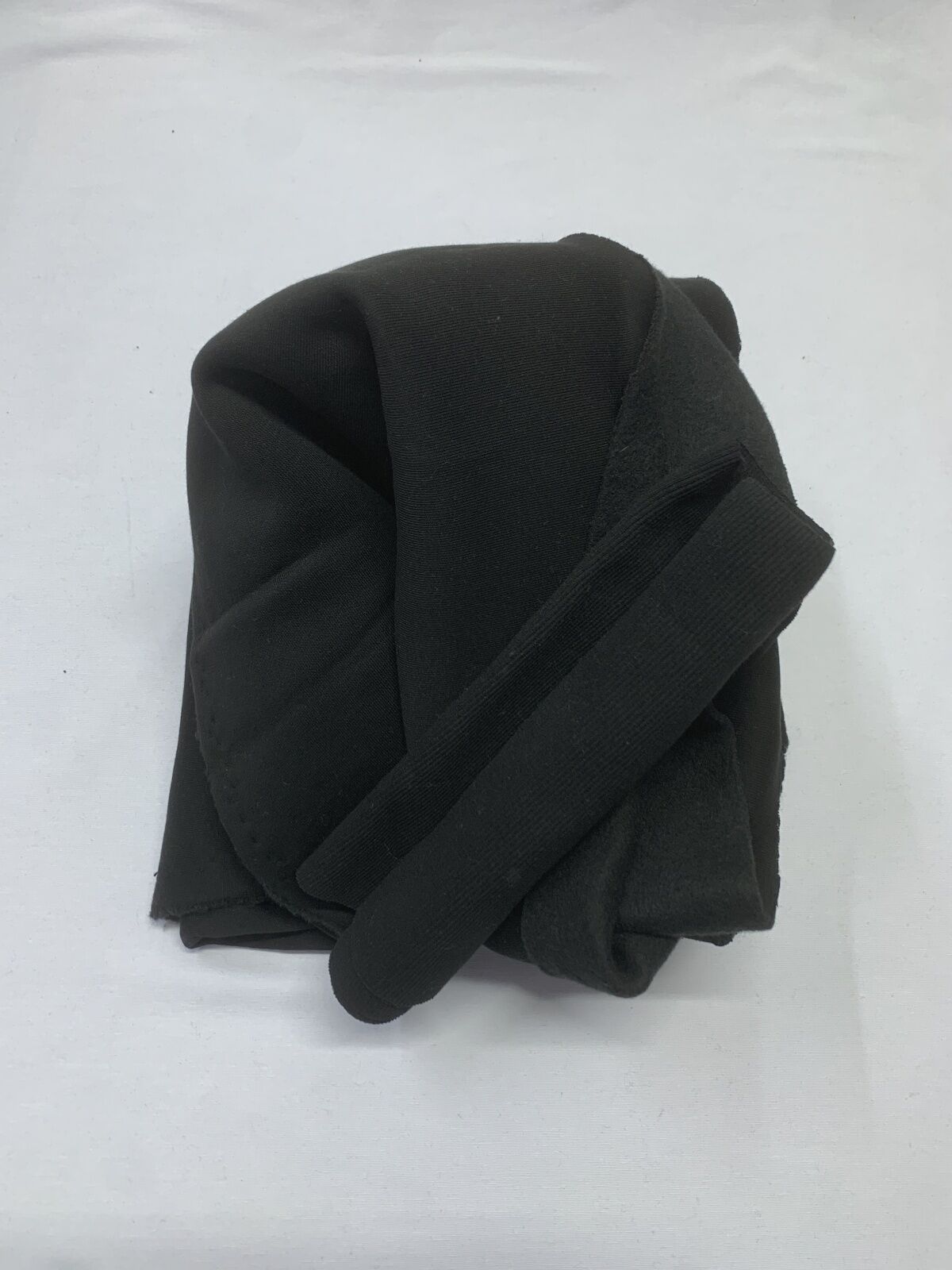 Ribanalı Şardonlu 3 İplik Kumaş, Parça 100x180 cm Siyah