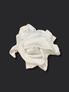 Ekru Bebe Ribana Penye Kumaş, Parça 110x80 cm (HAFİF KİRLİ)
