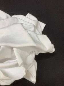 Ekru Bebe Ribana Penye Kumaş, Parça 110x80 cm (HAFİF KİRLİ)