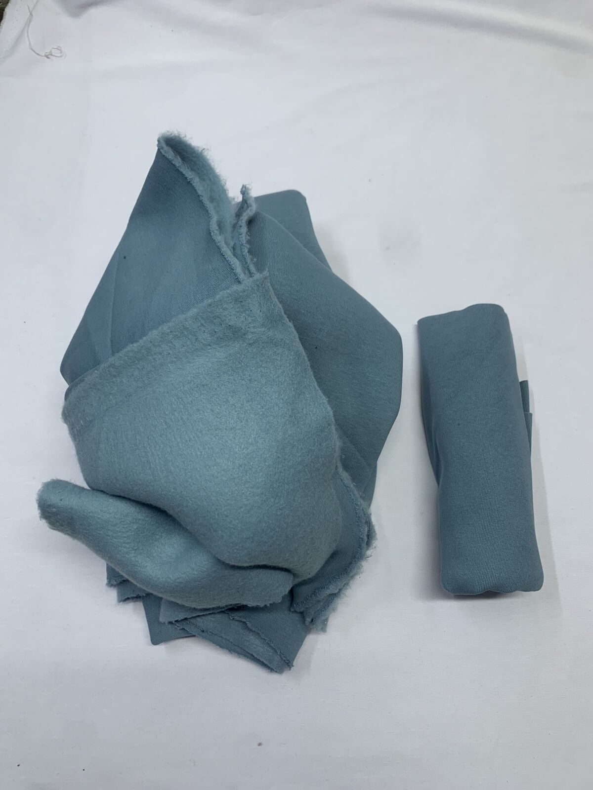 Ribanalı Şardonlu 3 İplik Kumaş, Parça 105x190 cm İndigo