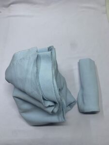 Ribanalı Şardonlu 3 İplik Kumaş, Parça 105x180 cm Bebe Mavi