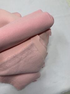 Ribanalı Şardonlu 3 İplik Kumaş, Parça 105x190 cm Pembe