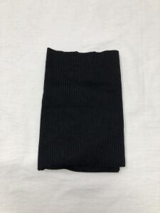 Ribana Fitilli Kumaş, Parça 20x130 cm - Siyah