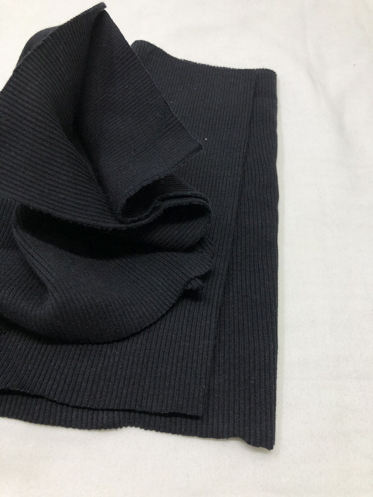 Ribana Fitilli Kumaş, Parça 20x130 cm - Siyah